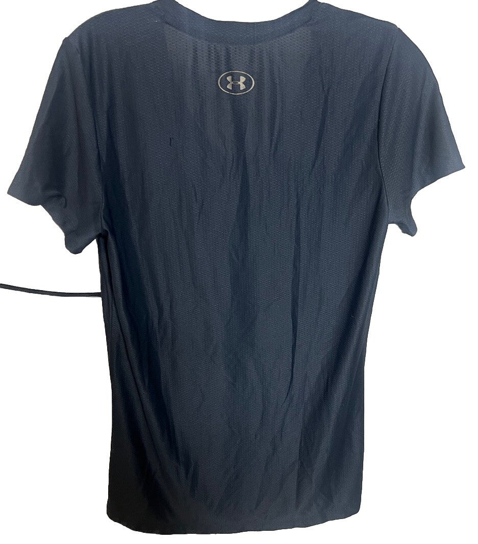 Under Armour Womens Activewear Shirt Sz S Loose Fit V Neck Heat Gear
