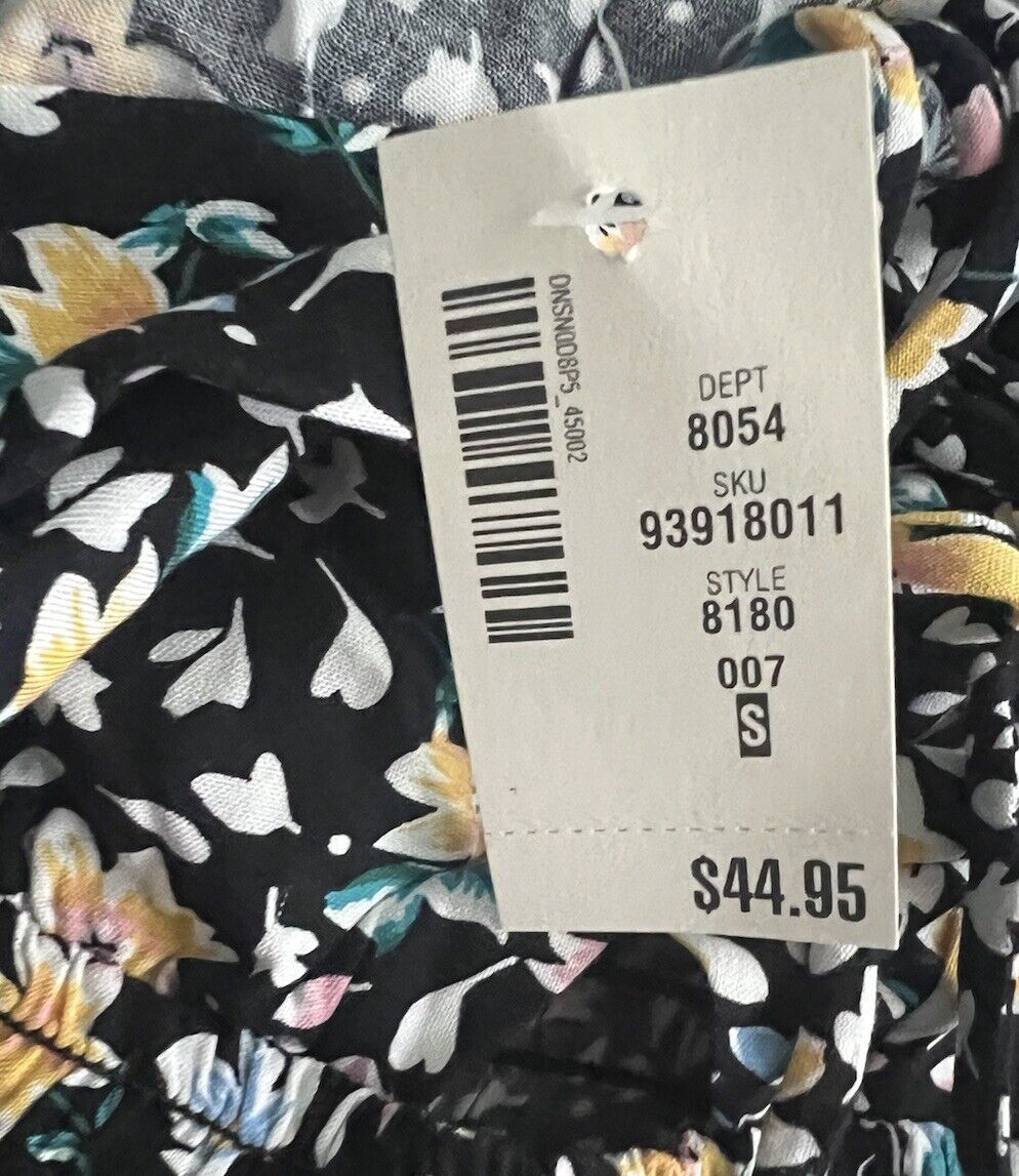 Aeropostale Dress Womens Small Sleevles Floral Casual NWT