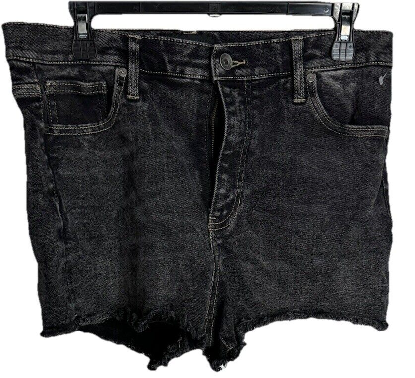 Kendall + Kylie Ripped Icon Shorts Size 13/31 Black