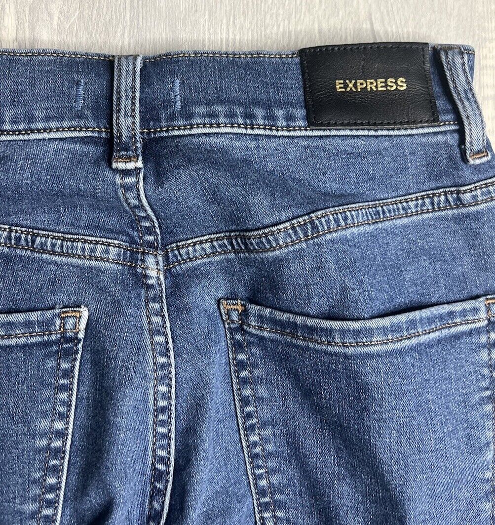 Express Jeans SZ 0 Zero Cropped Legging High Rise Womens
