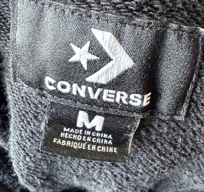 Black Converse Hoodie Youth M