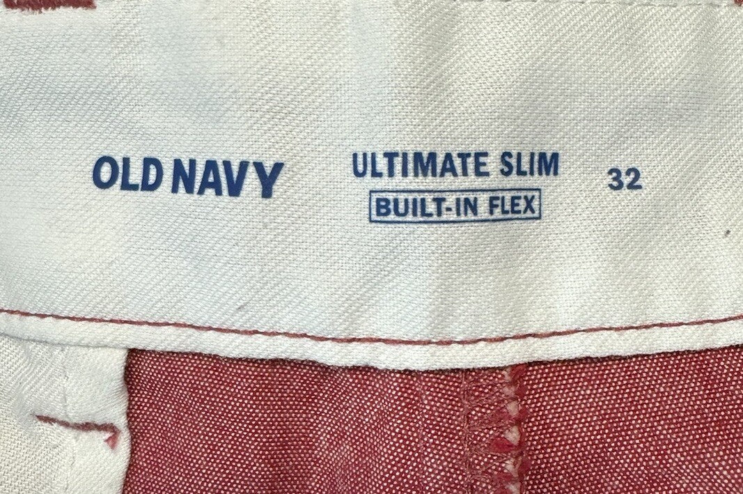 Old Navy Ultimate Slim Printed Pattern Casual Shorts Men 32
