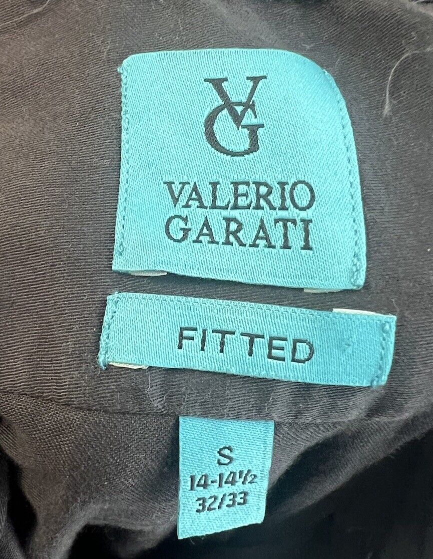 Valerio Garati Button Shirt Mens fitted Small 14-14.5 32/33 Long Sleeve