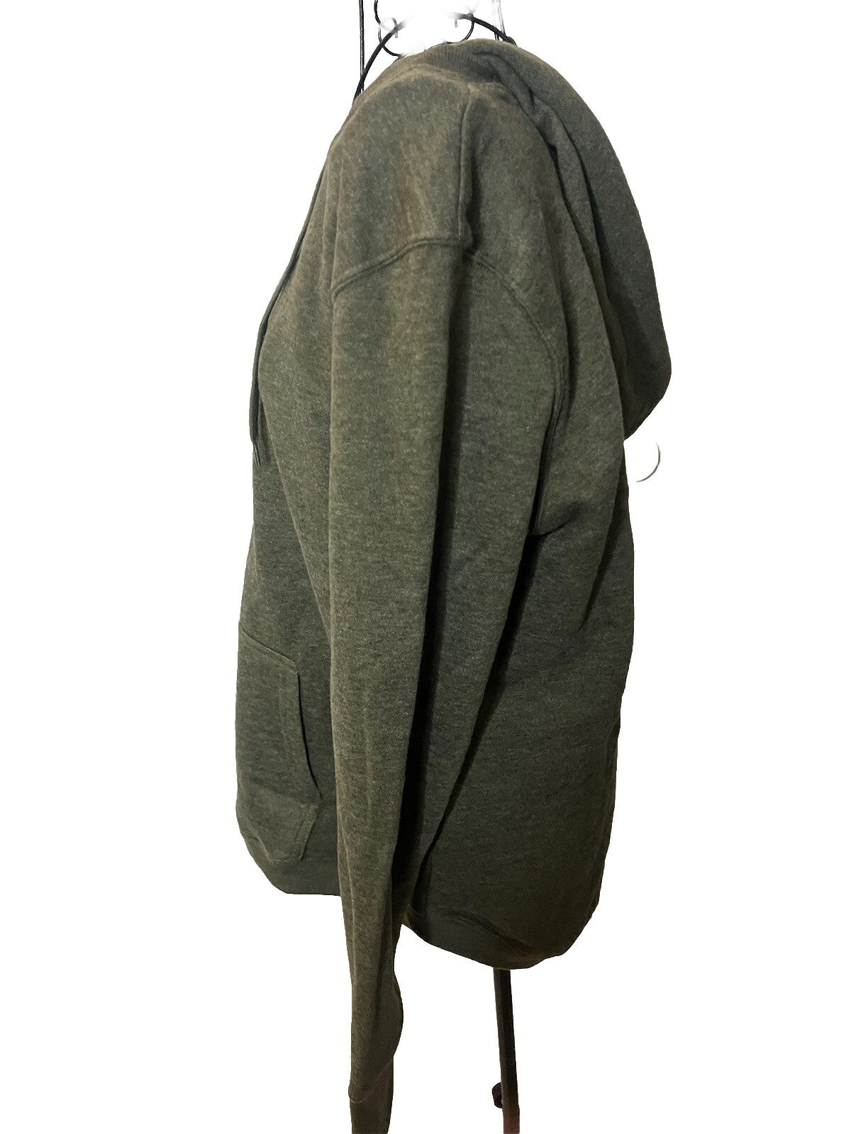 Tek Gear Warm Tek Medium Pullover Hoodie Green Long Sleeve Pocket