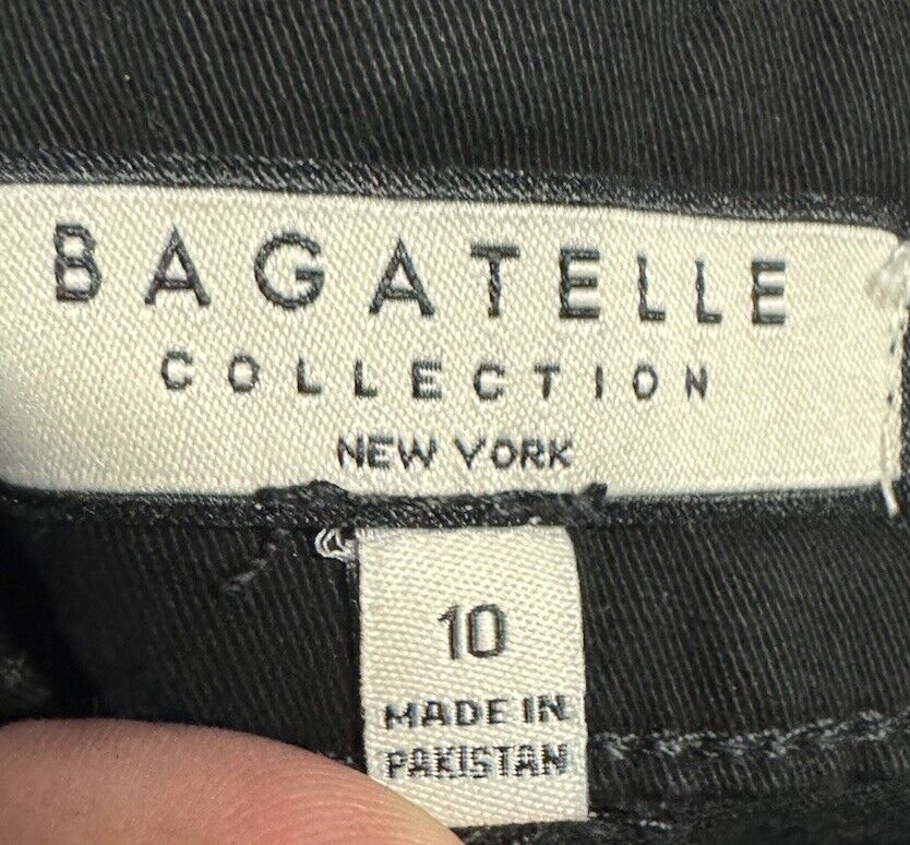 Bagatelle Pants Womens 10 Black Straight Leg