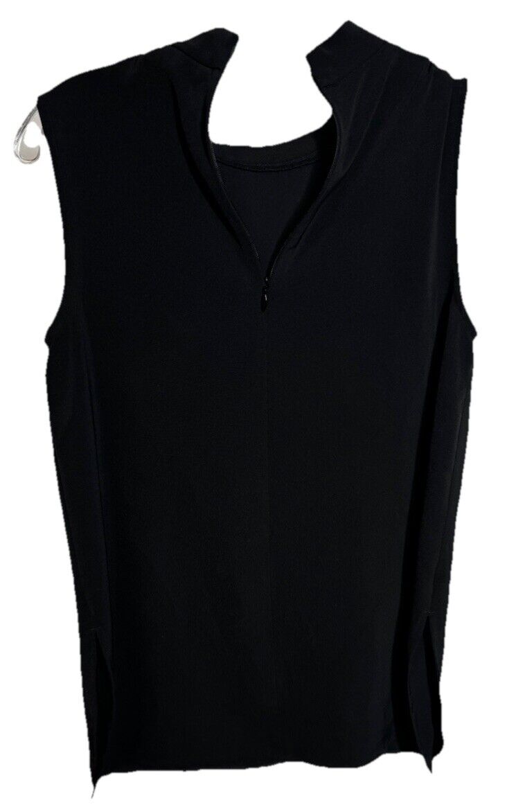 Uniqlo Womens Solid Black Sleeveless Shift Dress, Size XS