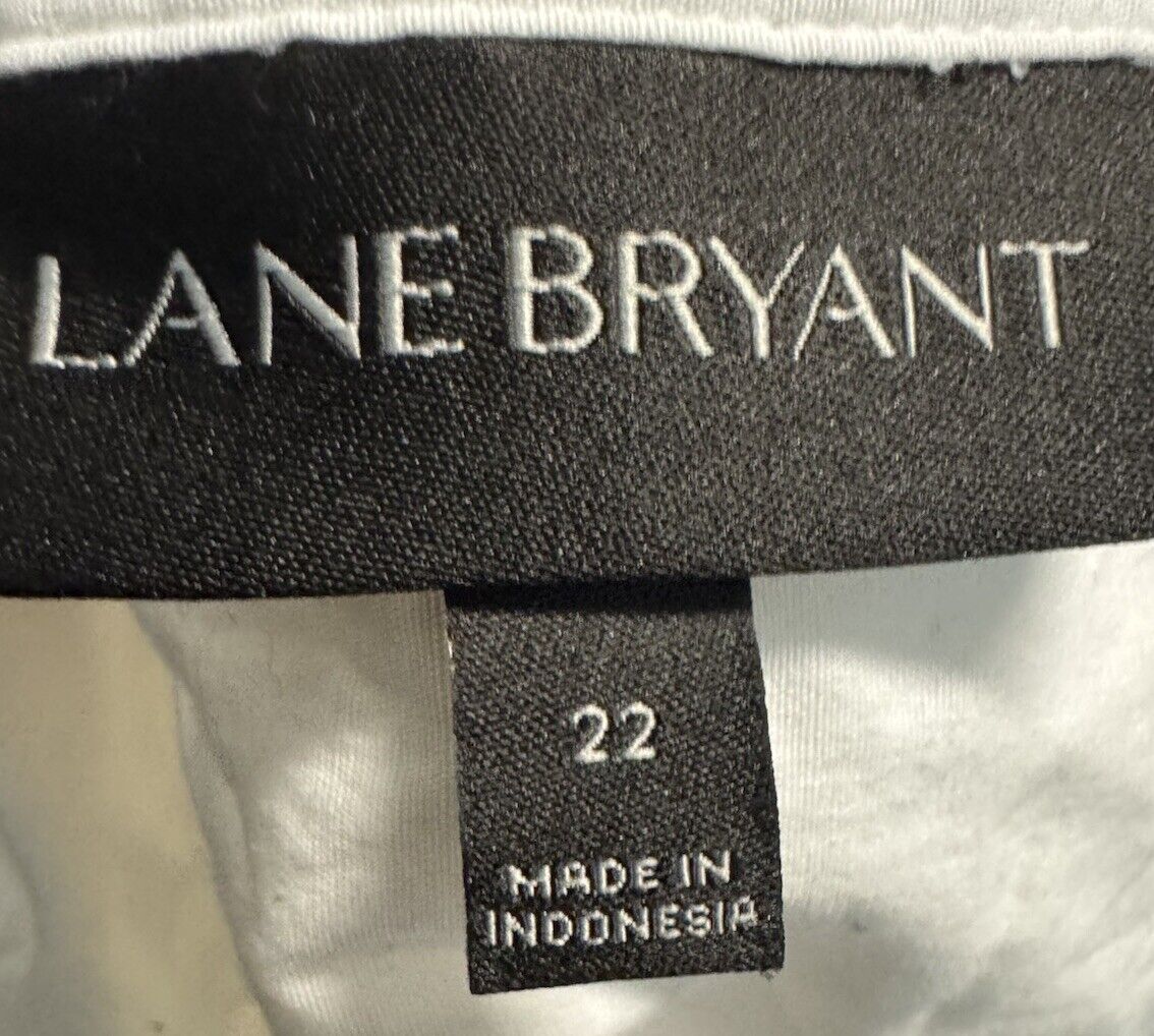 Lane Bryant Women 22Button Down Blouse Lightweight Career Casual