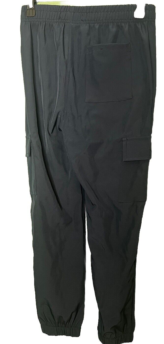 Kenneth Cole joggers sweatpants M Drawstring Gray Blue Tapered Ankle