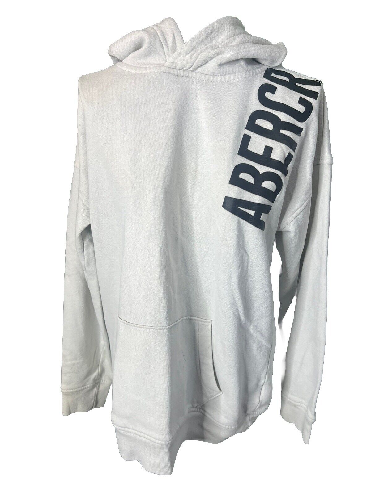 Abercrombie Kids Hoodie Size 15/16 White Hooded Sweater Sweatshirt Pullover