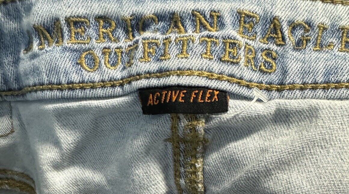 American Eagle Mens Athletic Skinny AirFlex Jeans 28x28 Medium Wash Denim