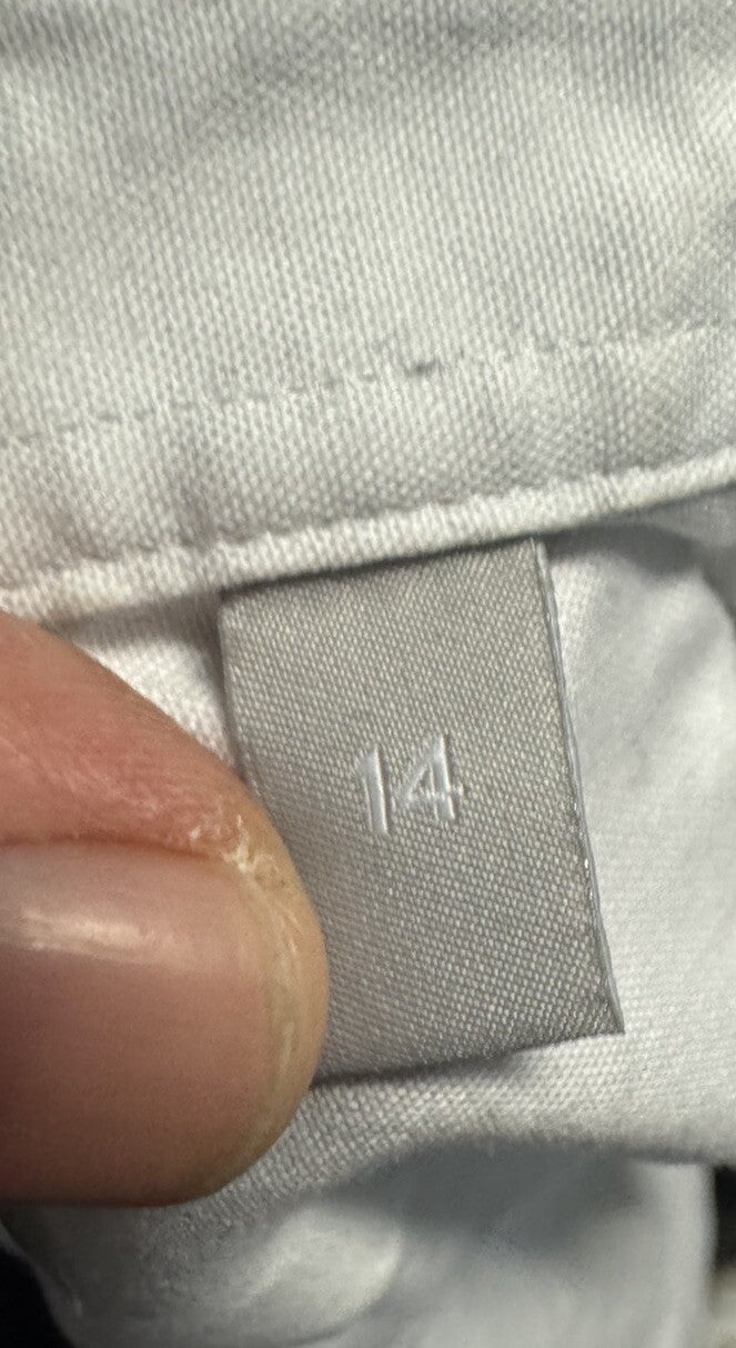 Nordstrom White Button-Up Size 14