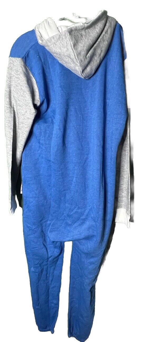 Skyline Wears Hooded One Piece Sleepwear Pajamas Non Footed Adult Sz L