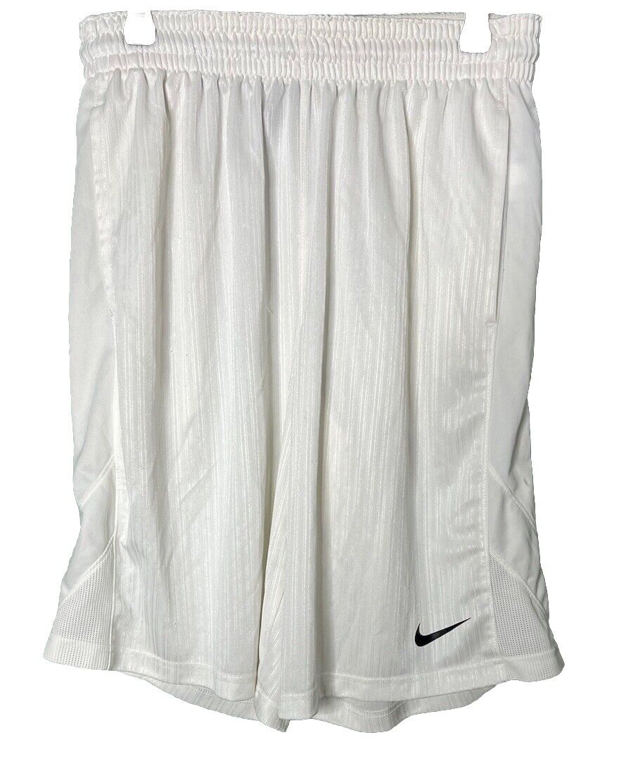 Nike Mens White Basketball Shorts