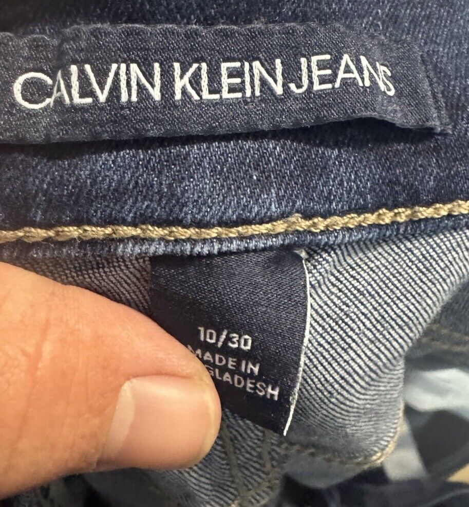 Calvin Klein Jeans Size 10/30 Womens Skinny Medium Wash Mid Rise Denim Blue