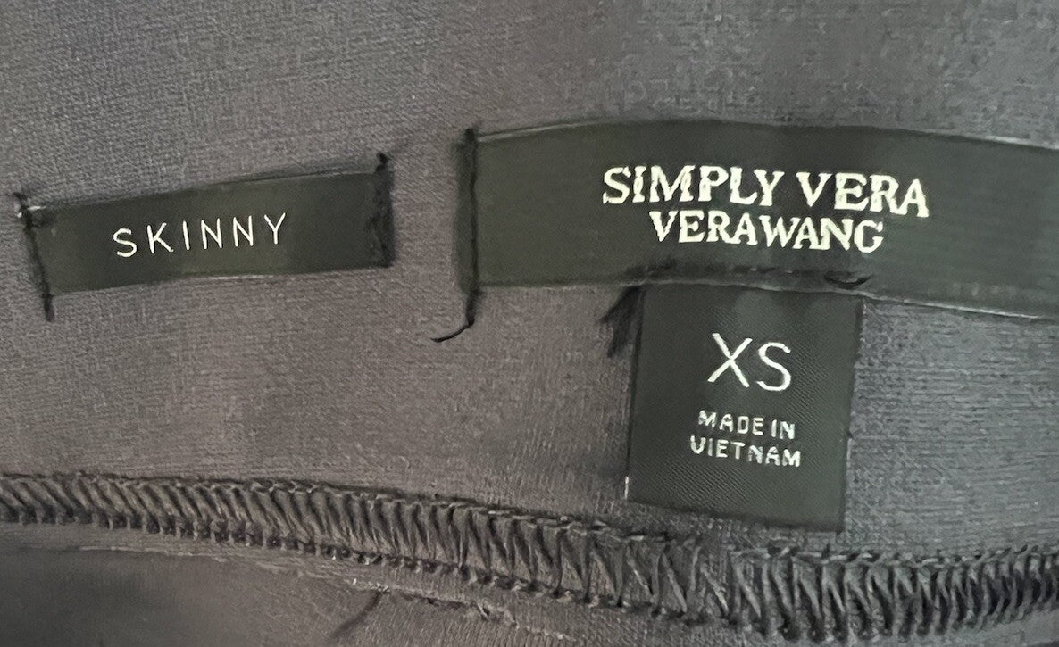 Simply Vera Vera Wang Leggings Skinny Elastic Waistband Womens Size Xs