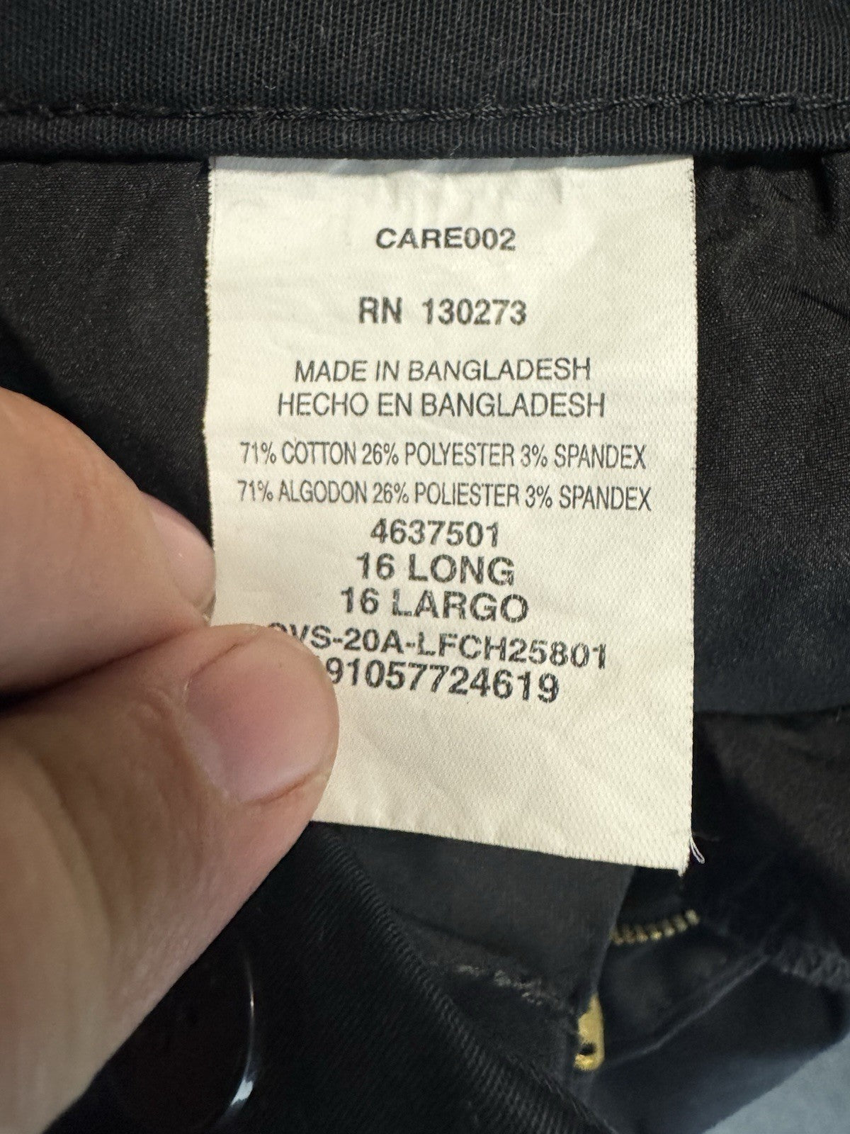 Lee Women Jeans 16 Long Cotton Blend Mid Rise Straight Relaxed Fit