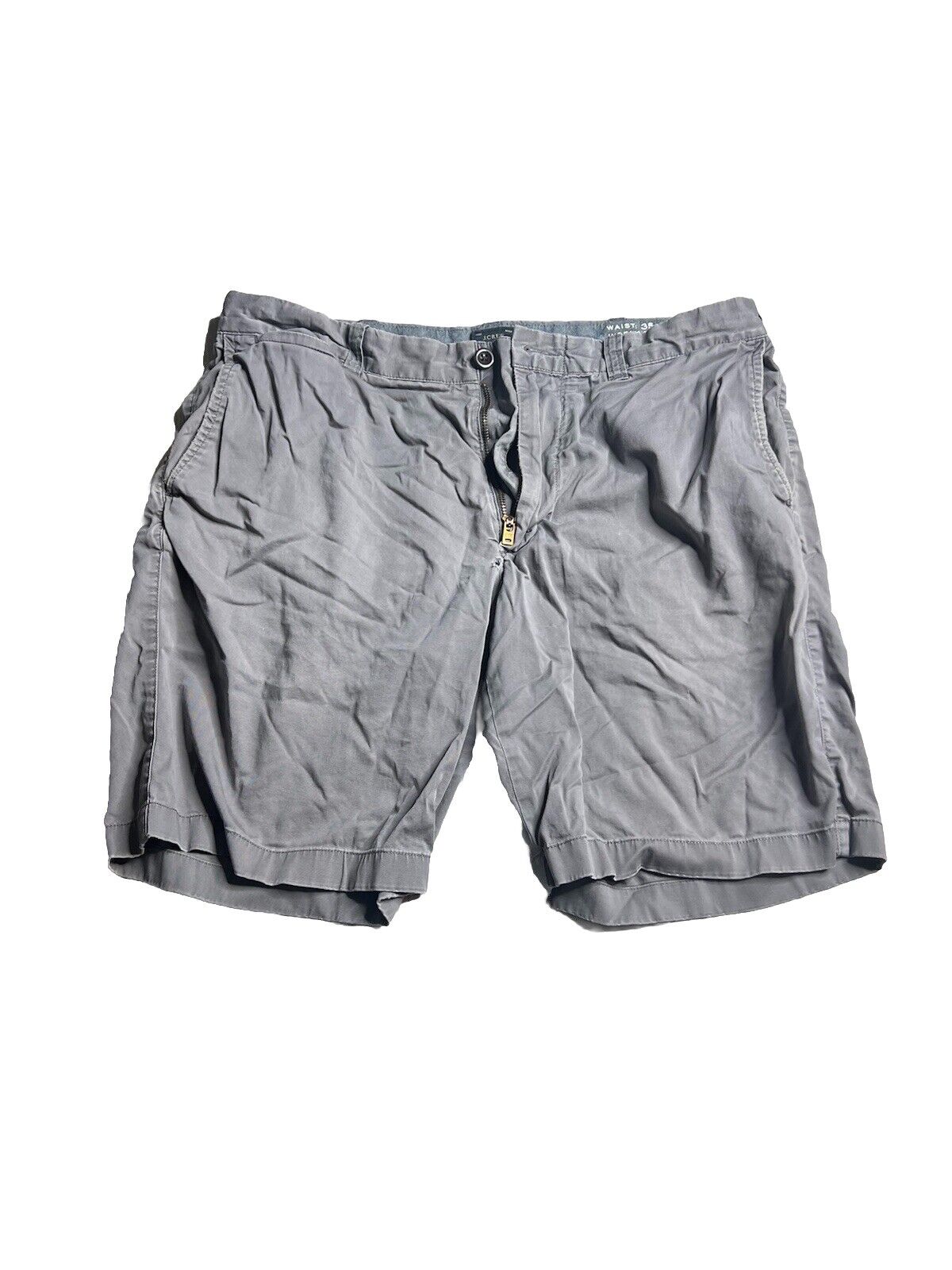 J. Crew Shorts Mens 35 Straight Leg Flat Front Slash Pocket/ Some Wear And Tear