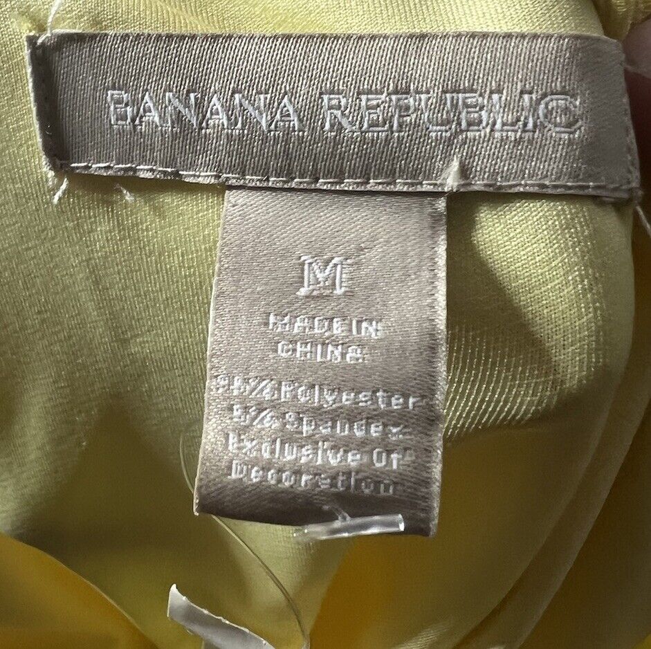 Banana Republic Womens Sz M Dress Bright Yellow/ Brand New Make An Offer
