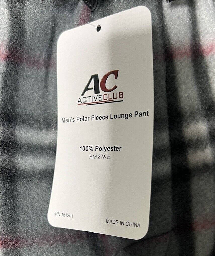 New AC ACTIVE Club XL plaid Pajama Bottoms Flannel