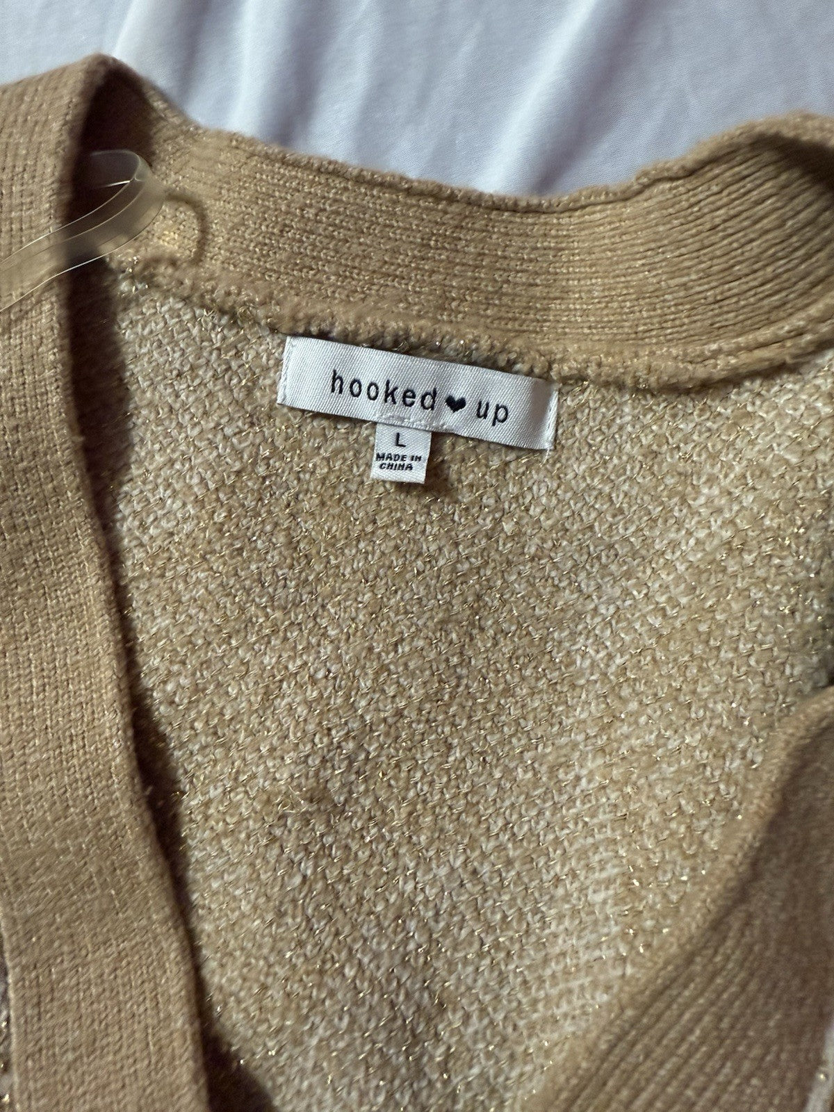 Hooked up cardigan size L, Multicolor