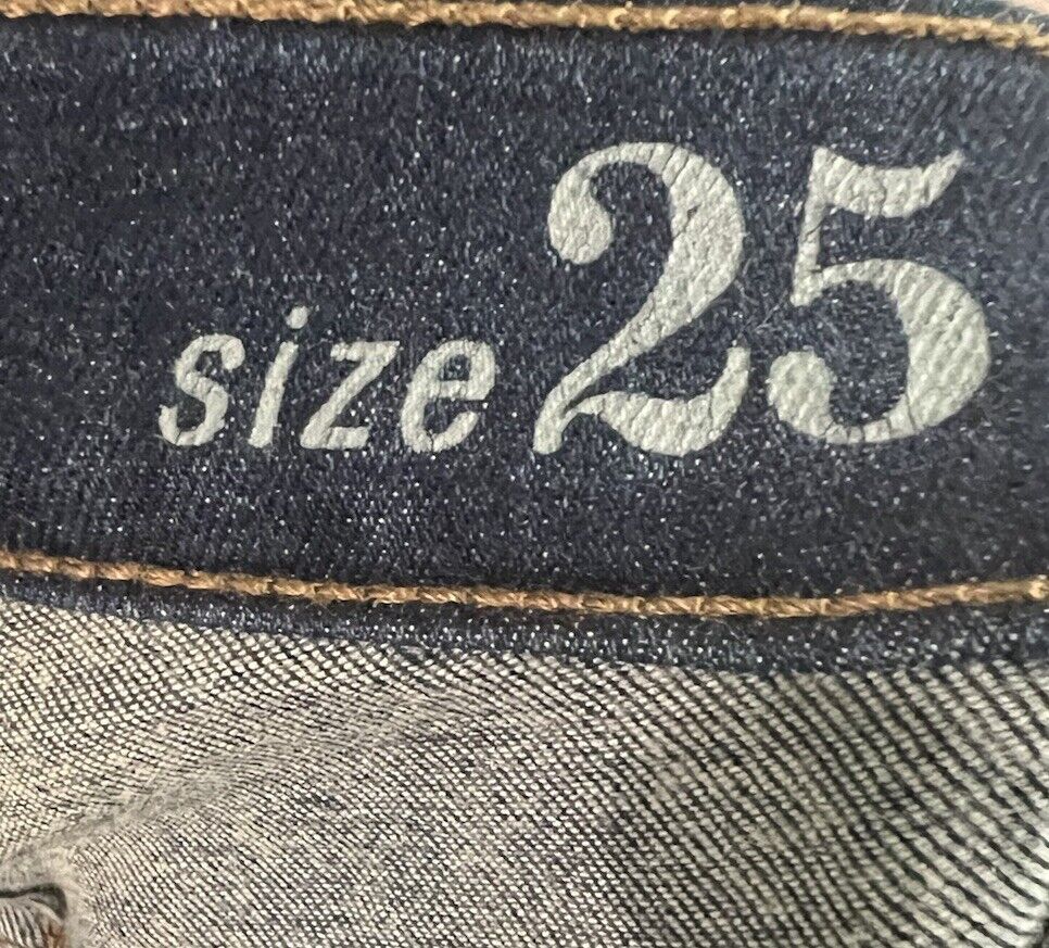 J. Crew Curvy Size 25 Toothpick Stretch Denim Blue Jeans