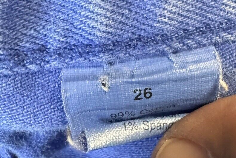 J. Crew Womens Size 26 Blue Toothpick
