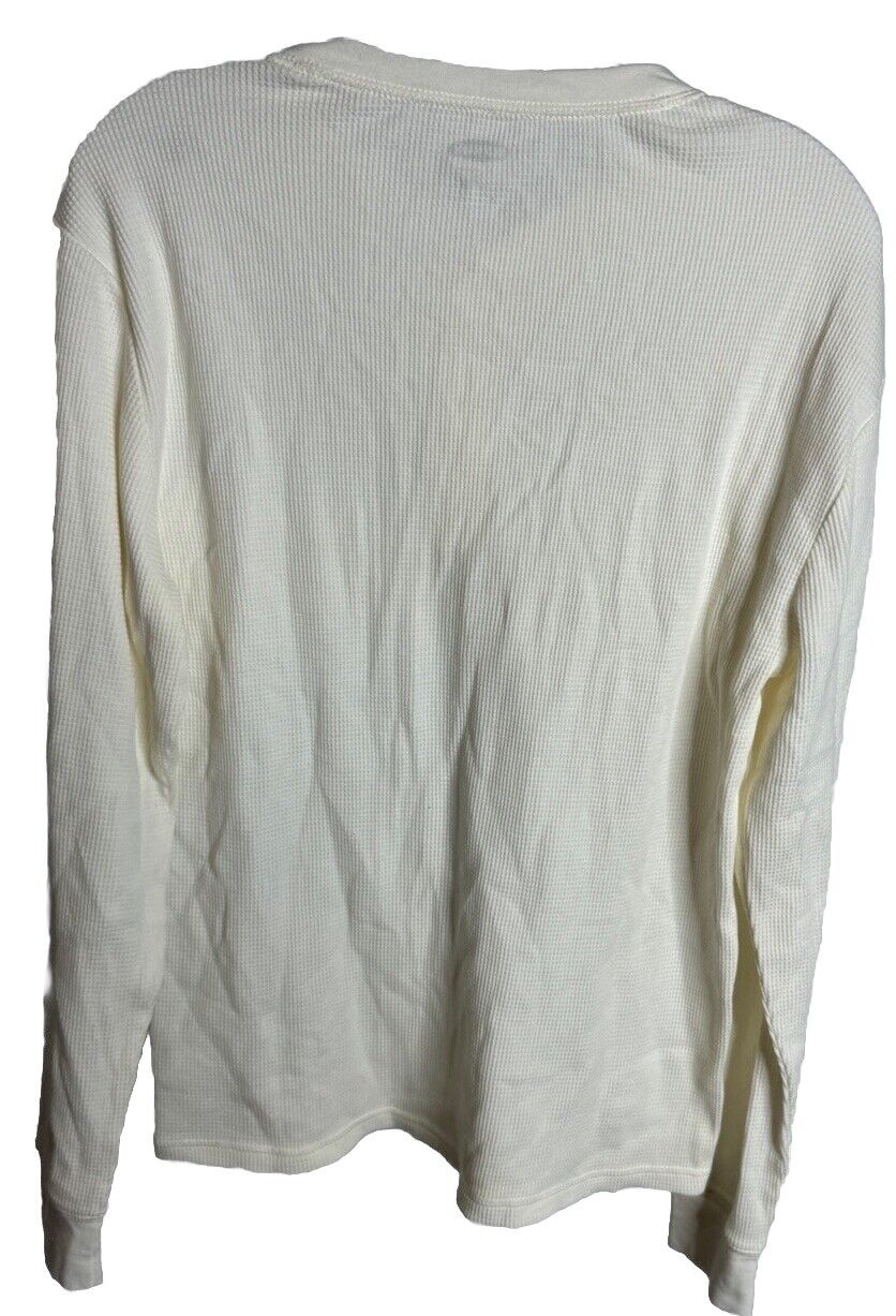 Old Navy Thermal Shirt Mens Medium Soft Washed Long Sleeve Crew Neck