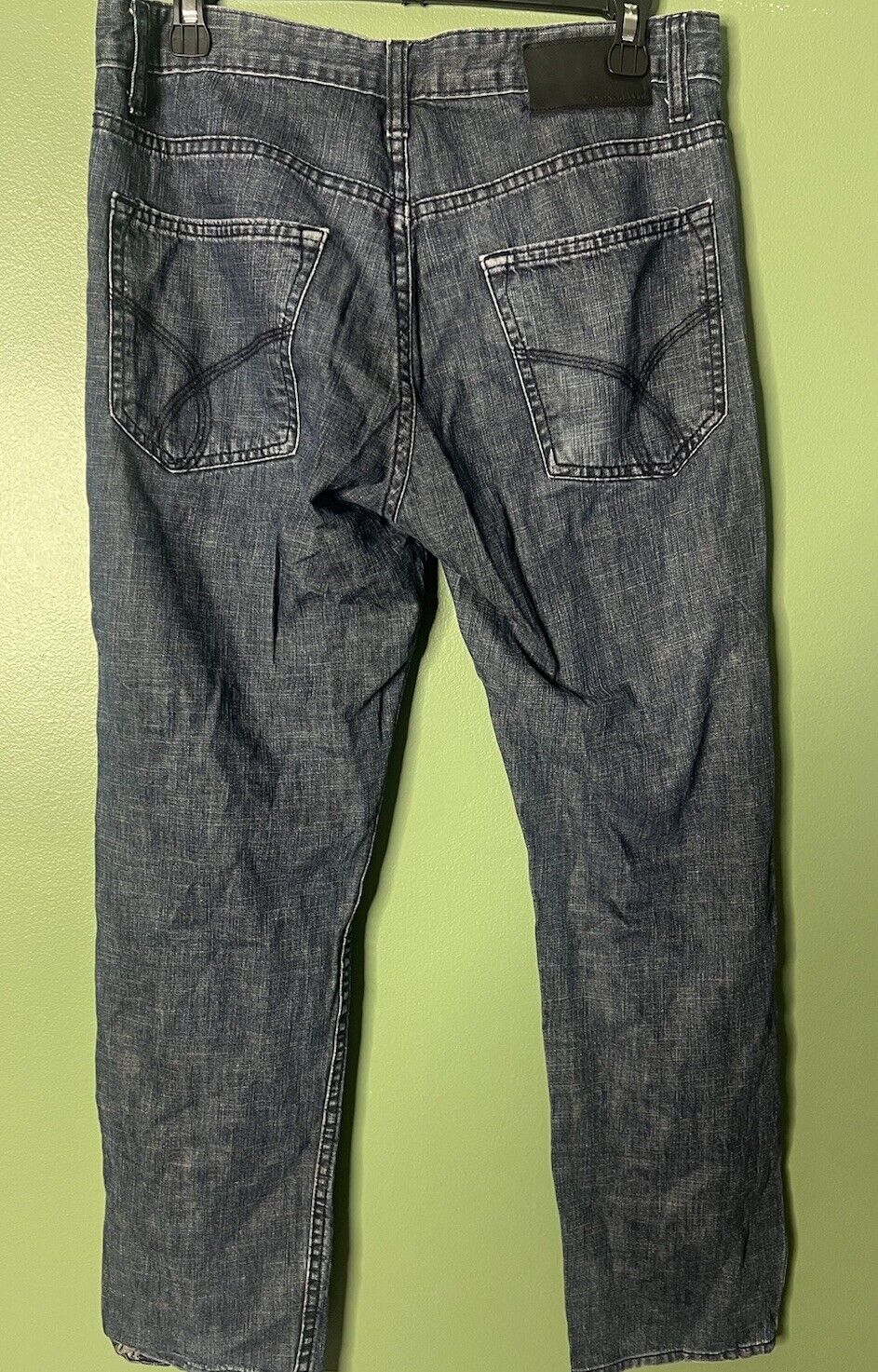 Calvin Klein Mens Jeans Blue Size (31x30) Relaxed Straight Medium Wash
