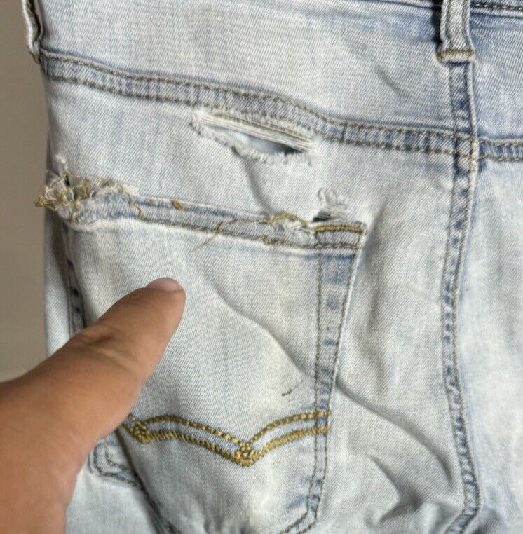 American Eagle Mens Athletic Skinny AirFlex Jeans 28x28 Medium Wash Denim