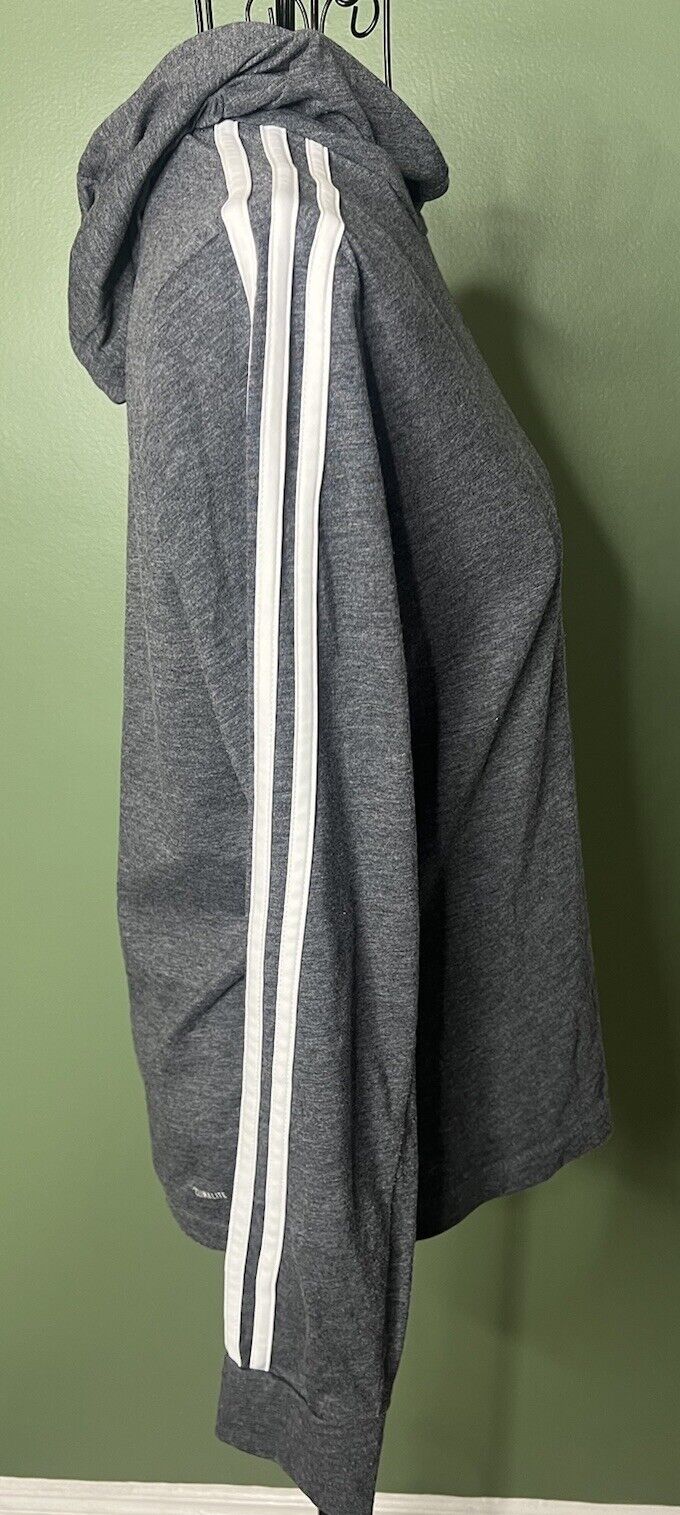Adidas Gray Pullover Hoodie,- Size Small