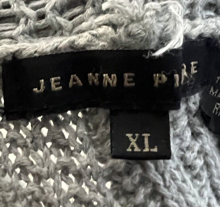 Jeanne Pierre Crochet Open Knit Sweater Top Women Size XL