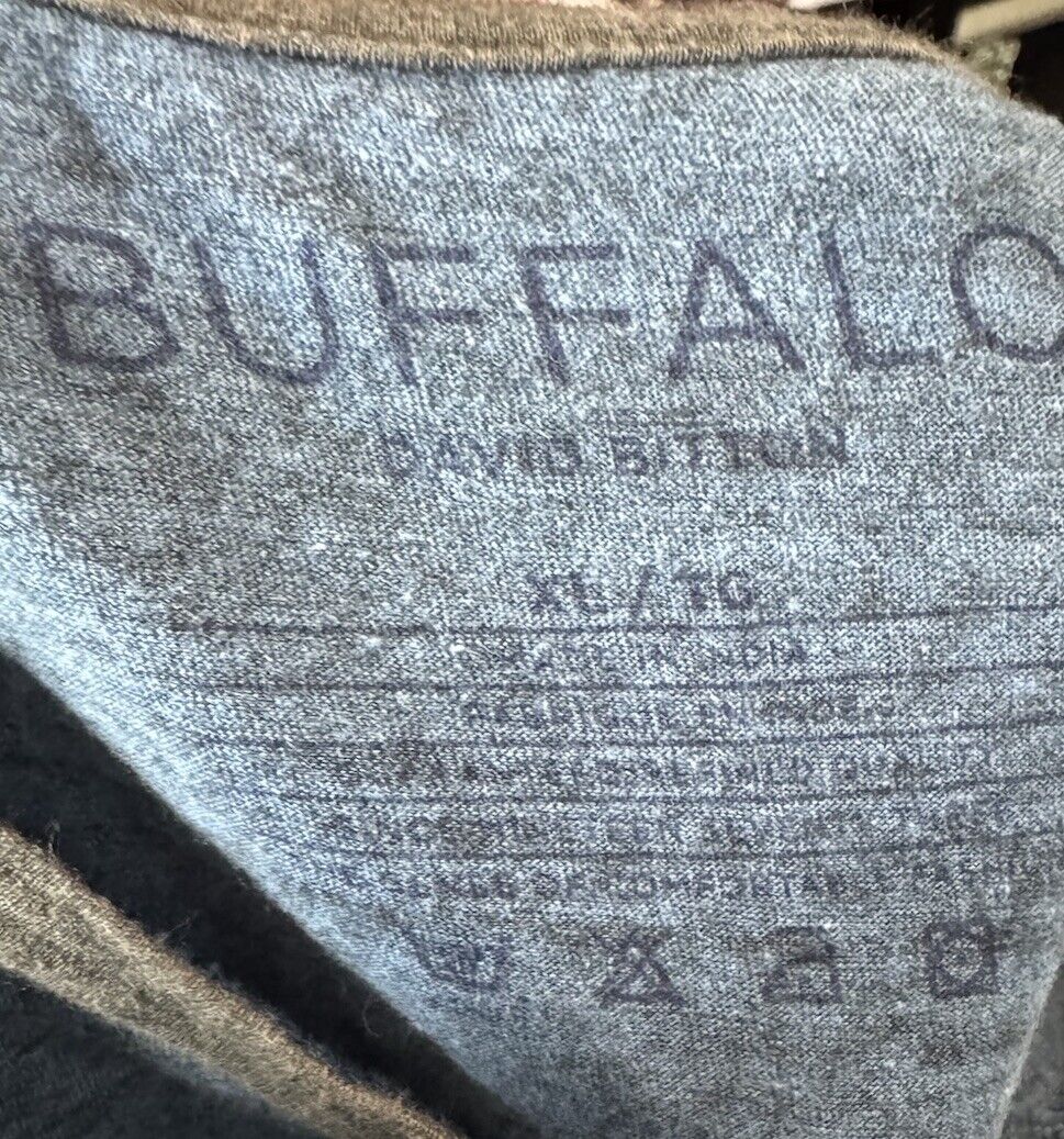 Buffalo David Bitton Size XL Blue T Shirt Short Sleeve Crew Neck