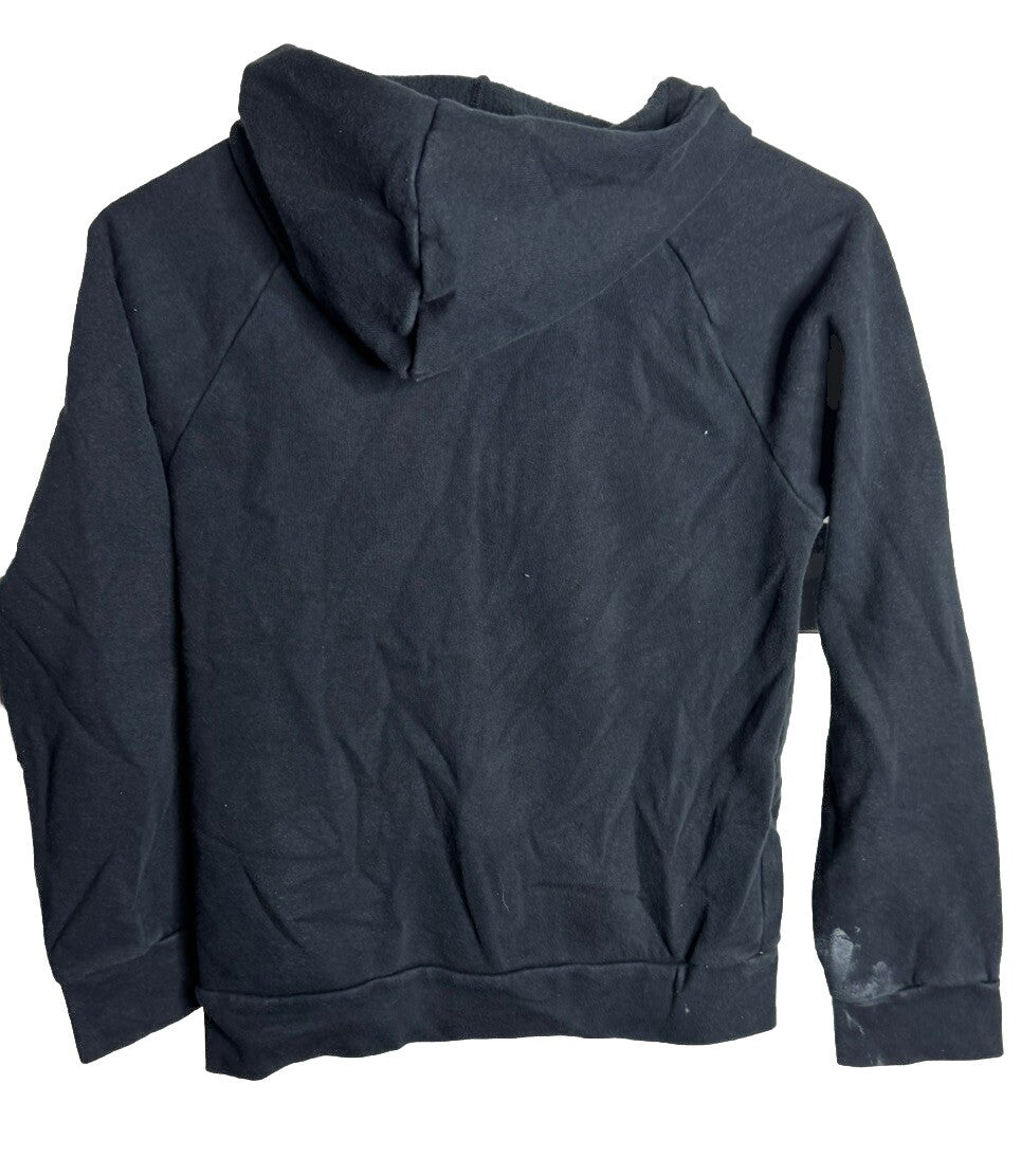 Under Armour Boy's Black Long Sleeve Hooded Pullover Fleece Sweatshirt Size YMD