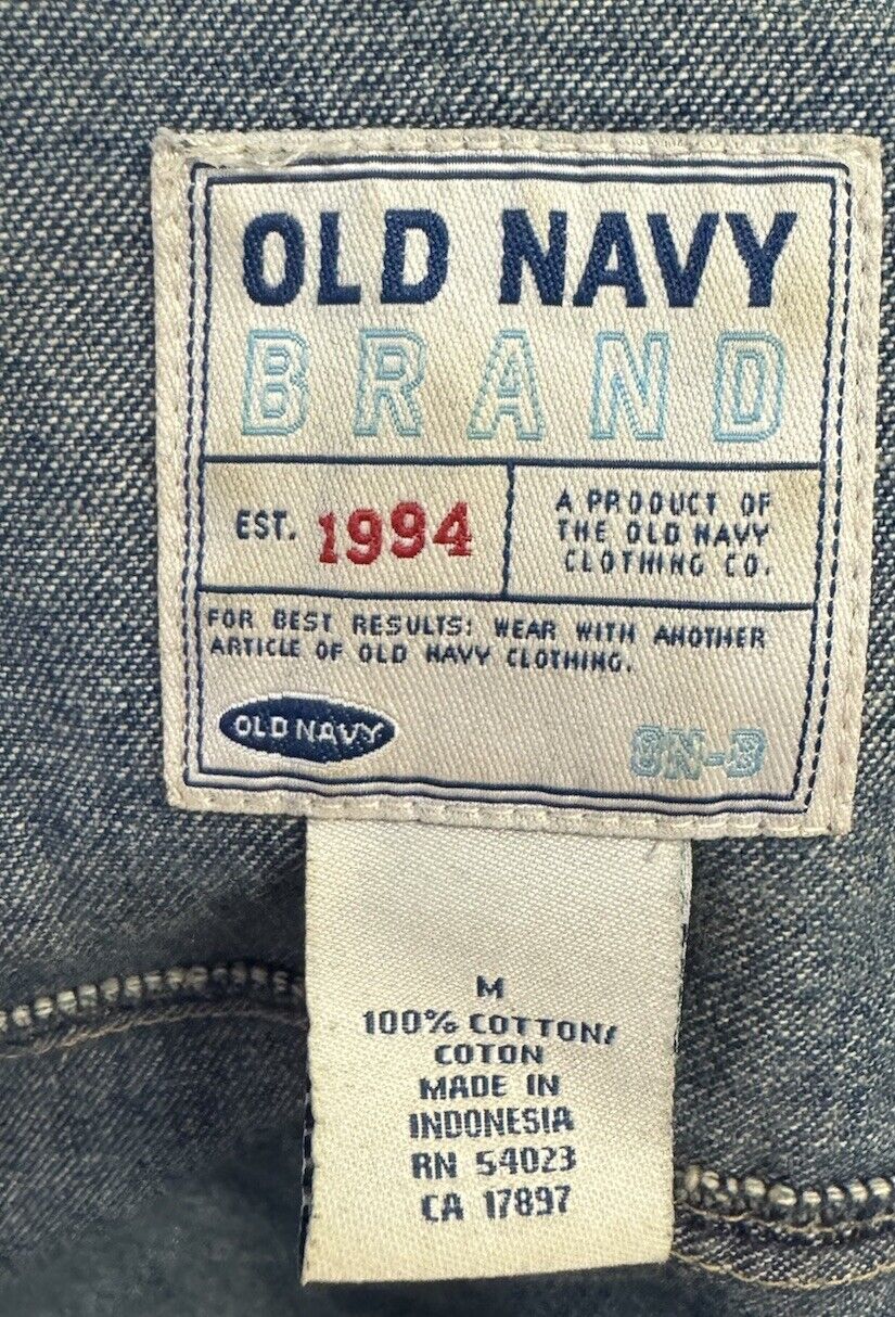 Old Navy Jean Jacket Denim Trucker Blue - Women Size Medium