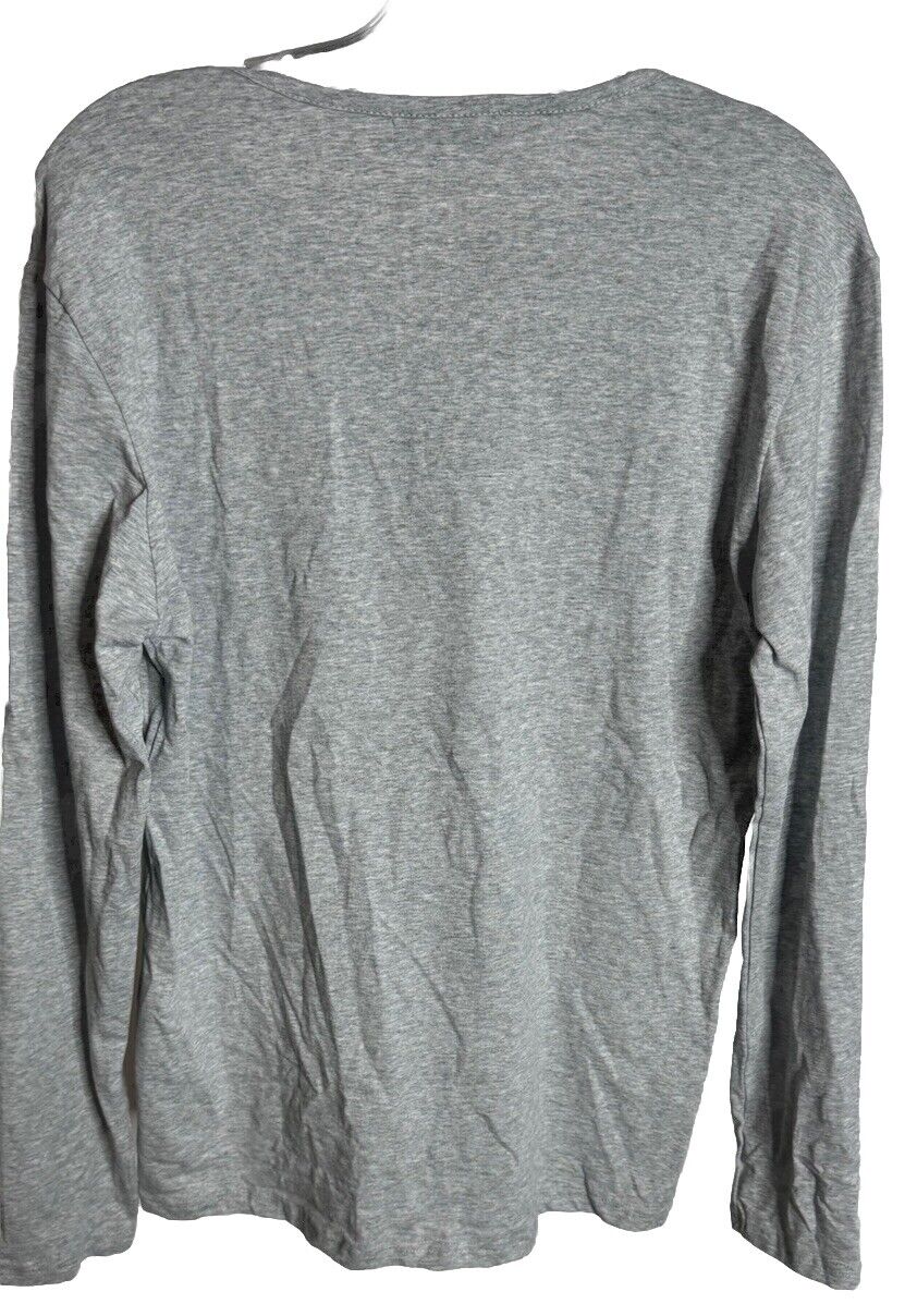 KUYIGO Henley Shirt Men's Medium Long Sleeve Button Front