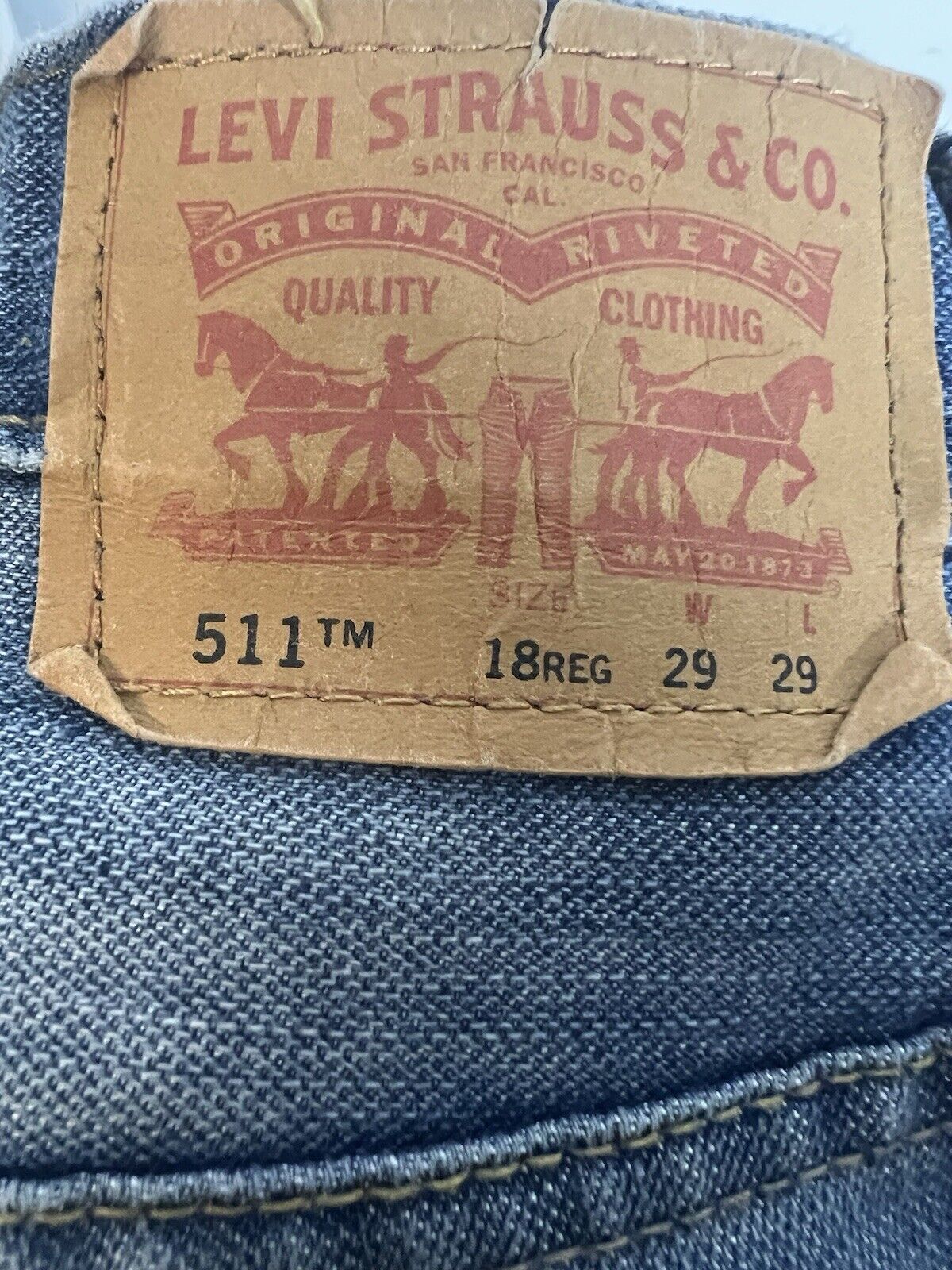 Levis 511 Jeans Mens 29x29 Blue