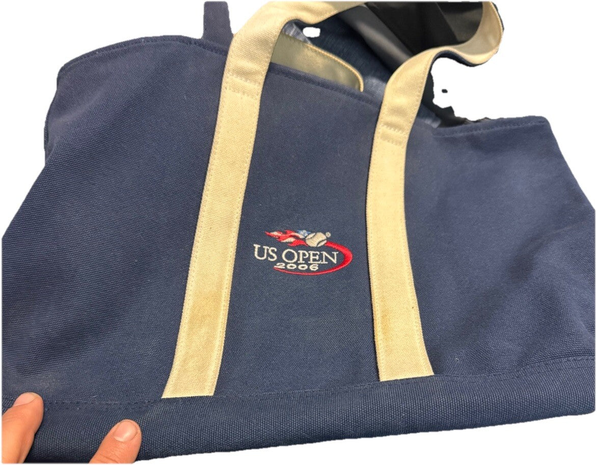 RARE Polo Ralph Lauren US Open Tennis Tote Canvas Big Pony Bag