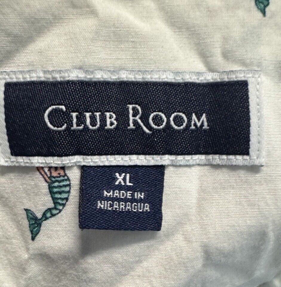 Club Room Men's Casual Shirt Tan Button Down XL