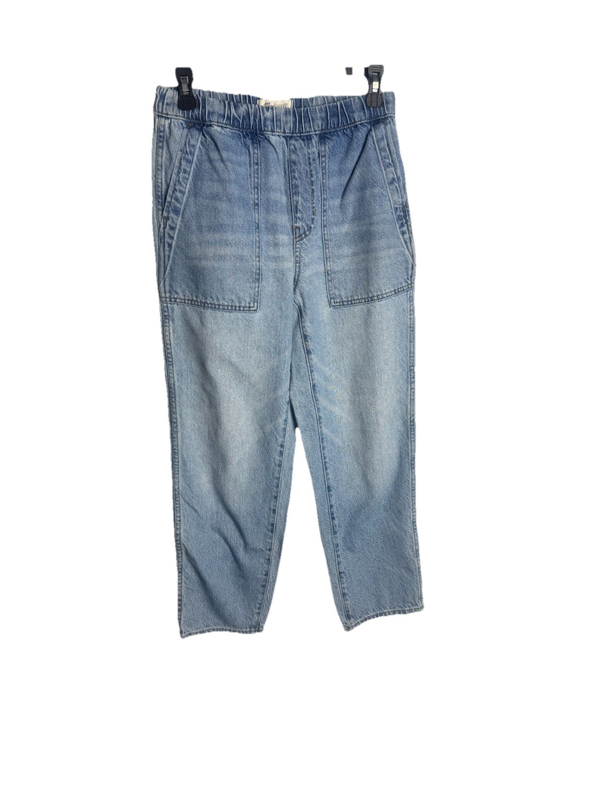 Madewell High Waist Crop Track Trousers Size XS Viscose Pockets
