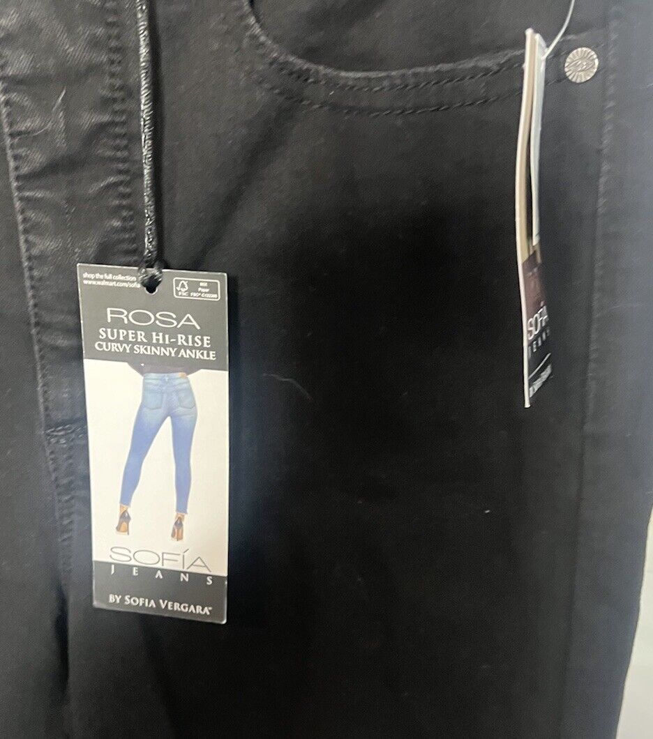 Sofia Jeans by Sofia Vergara Melisa High Rise Flare Various Sizes Black NEW 6