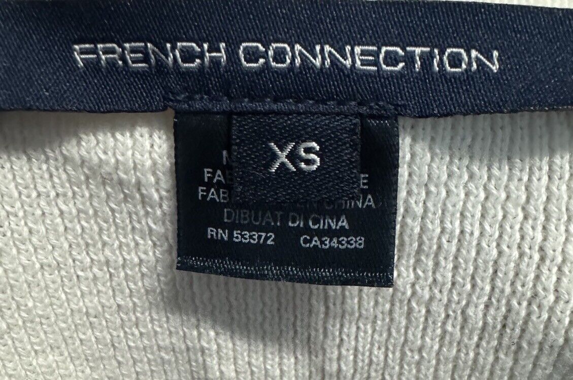 French Connection Women's Size XS Short Balloon Puff Sleeve Blouse
