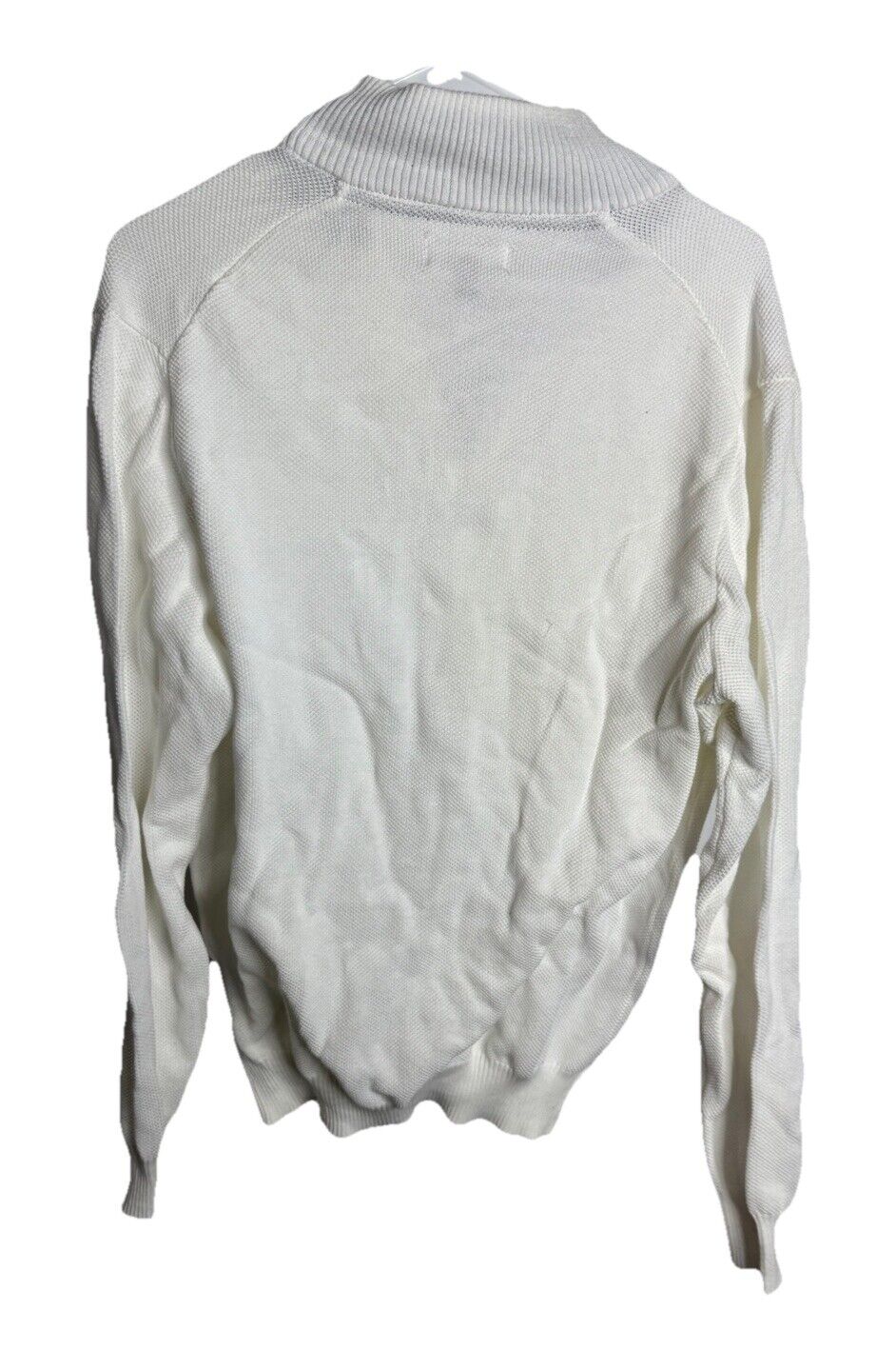MSRP $60 Club Room Men's Quarter Zip French Rib Pullover Sweater SZ Large