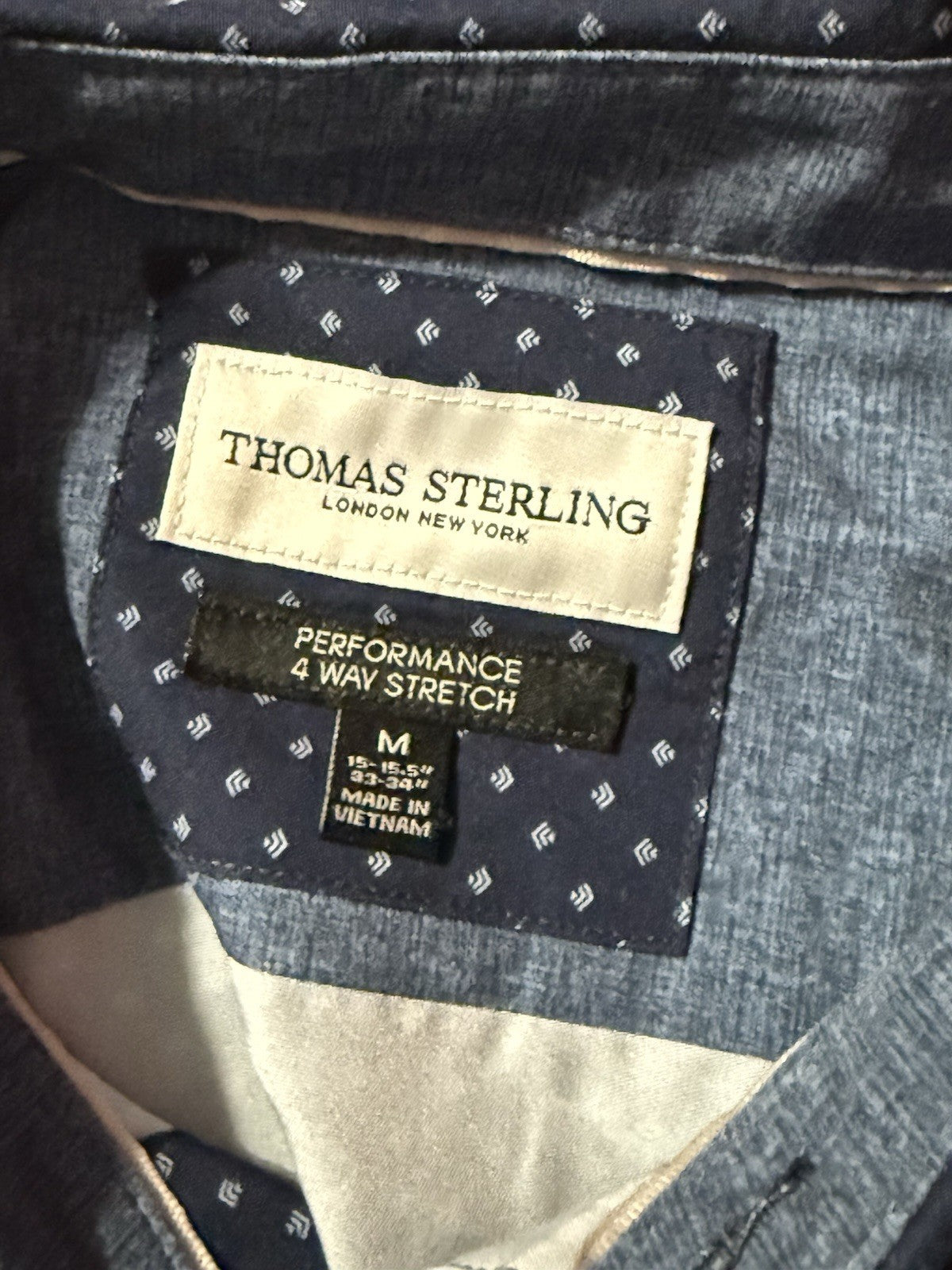 Thomas Sterling Men Long Sleeve Shirt M