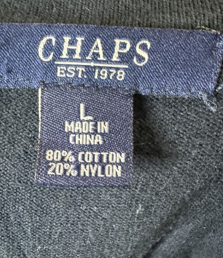 Chaps Shirt Striped Women's Button Down Scoop Neck Shirt ~ Size Large