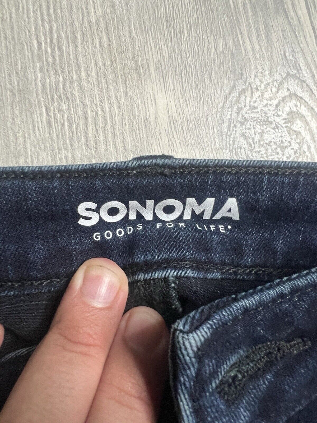 Sonoma Goods For Life Straight Leg Jeans Women's 4 Blue Dark Wash