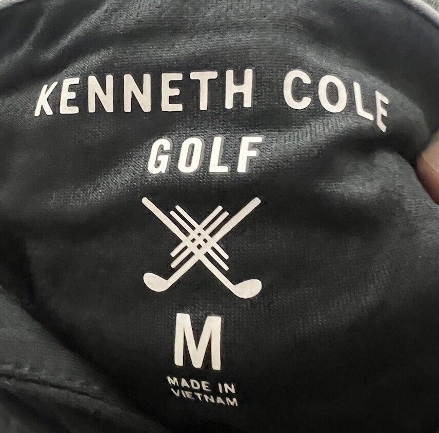 Kenneth Cole Shirt Mens Medium Black Long Sleeve With Hood