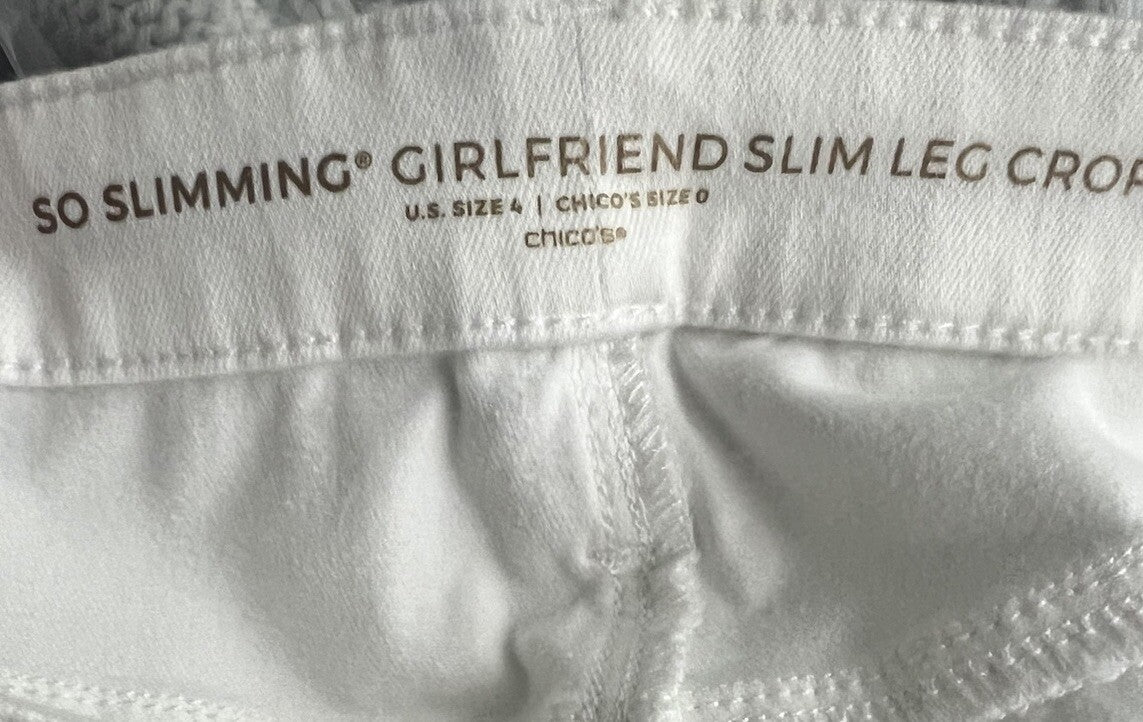 So Slimming Girlfriend Slim Leg Crop Size 4 Regular Skinny Stretch