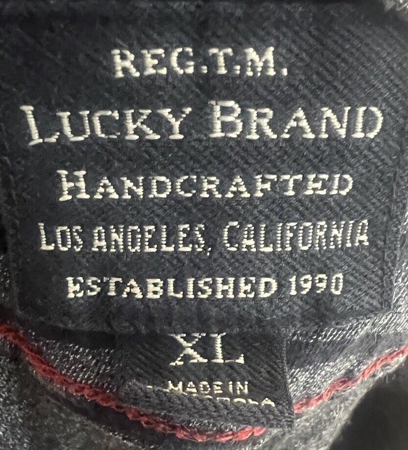 Lucky Brand Crew Neck Long Sleeve T-Shirt Size XL