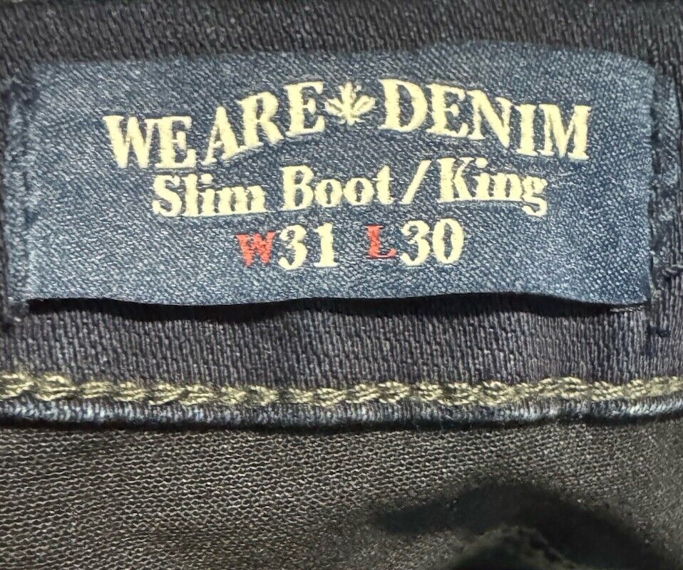 Buffalo David Bitton We Are Denim Ben Relaxed Tapered Dark Wash Men's 31x30