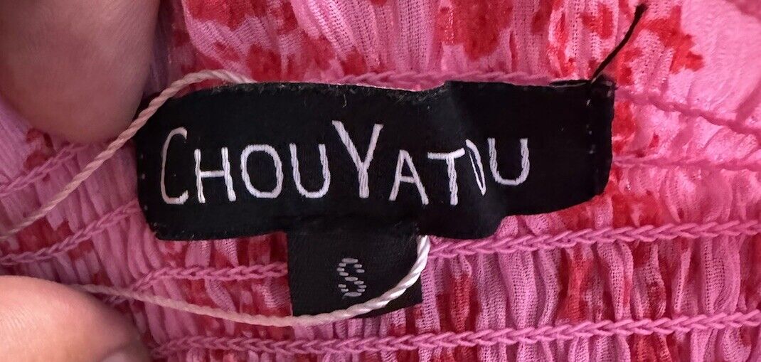 Chouyatou Women’s Summer Floral Mini Smocked Dress Size Small